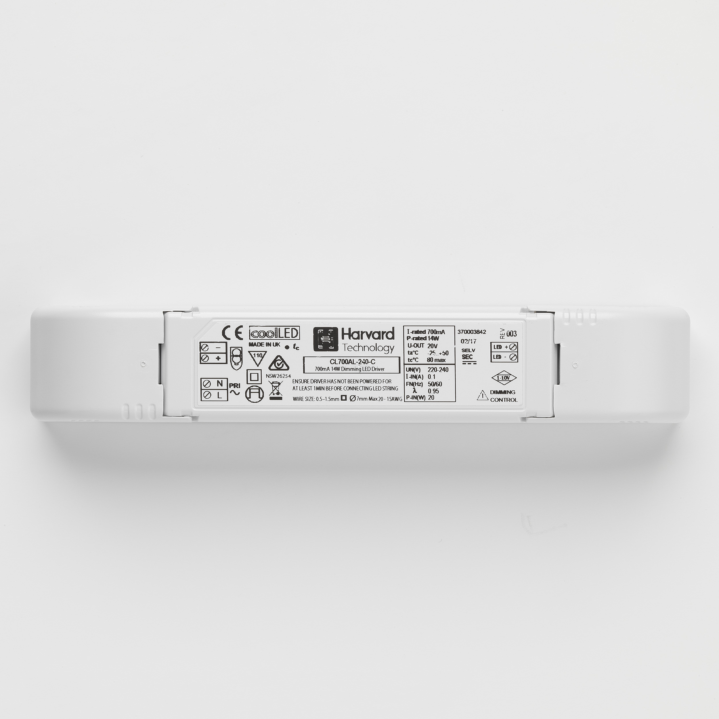 LED Driver CC 700mA 4.2-14W 1-10V Dim