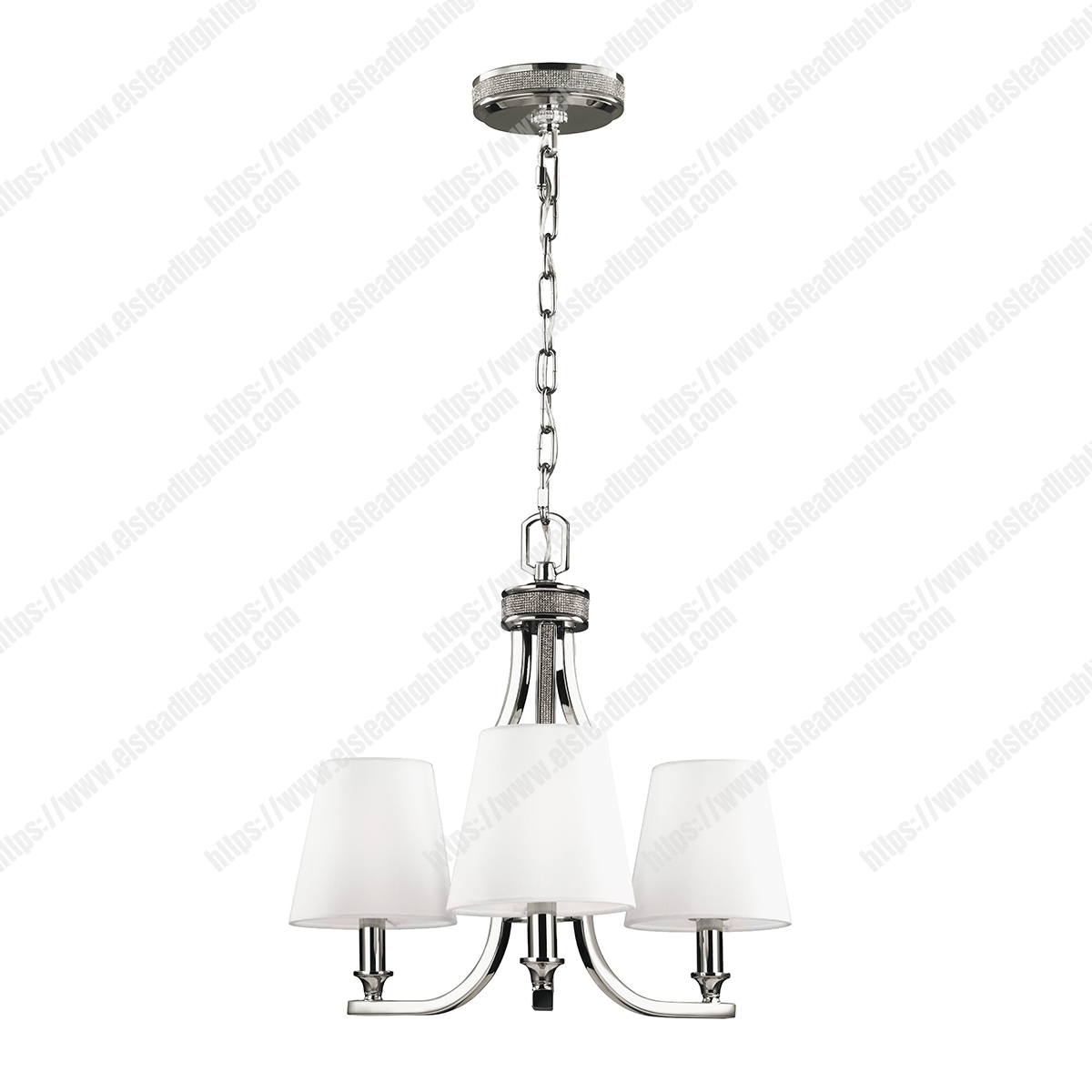 Pave 3 Light Chandelier