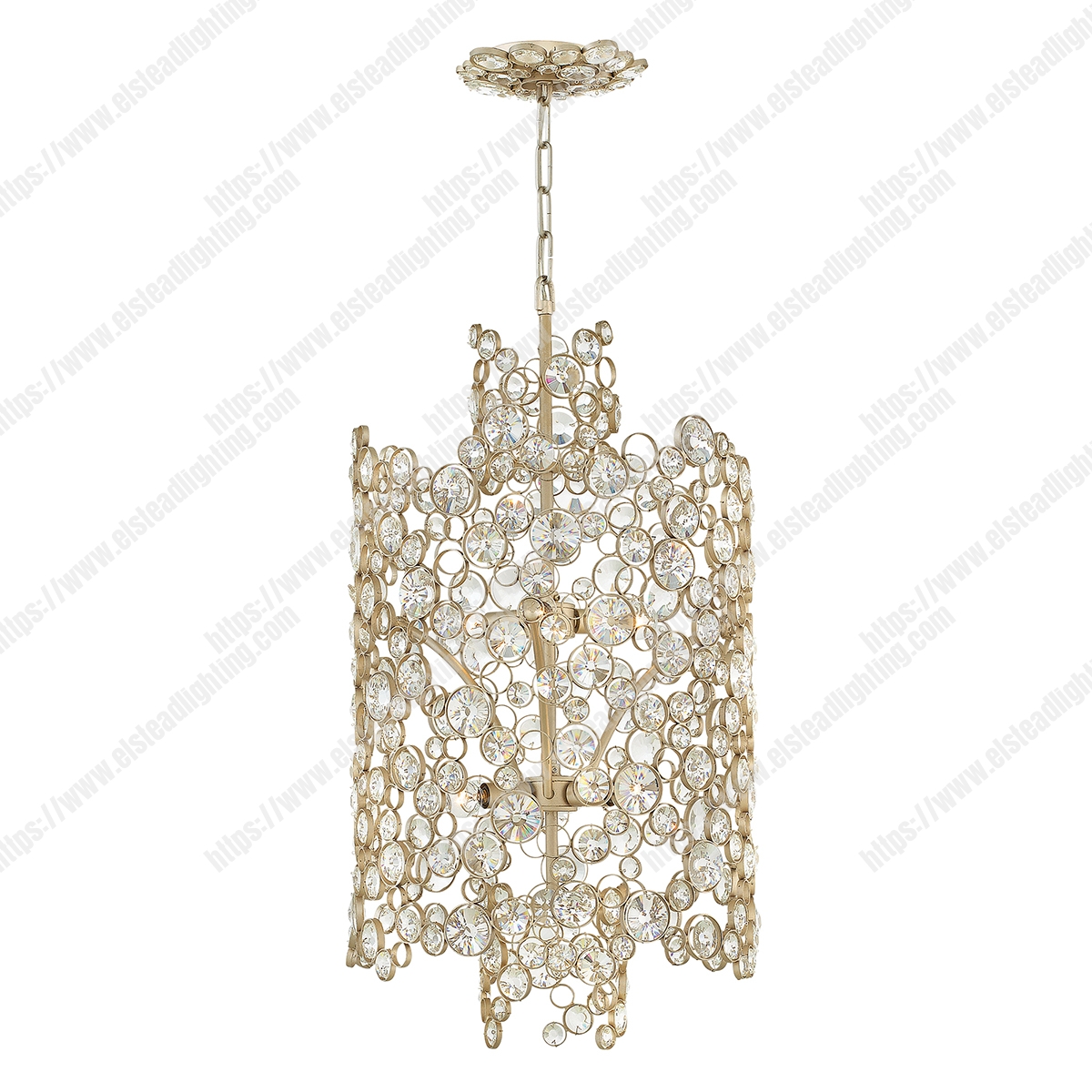 Anya 6 Light Two Tier Pendant