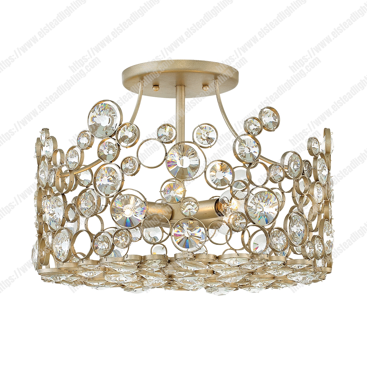 Anya 4 Light Semi Flush Mount