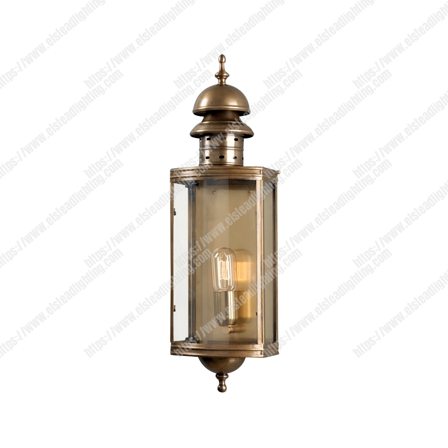 Downing Street Wall Lantern - Brass