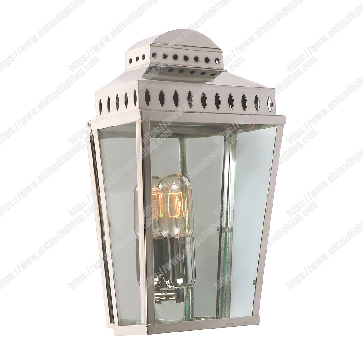 Mansion House 1 Light Wall Lantern – Polished Nickel