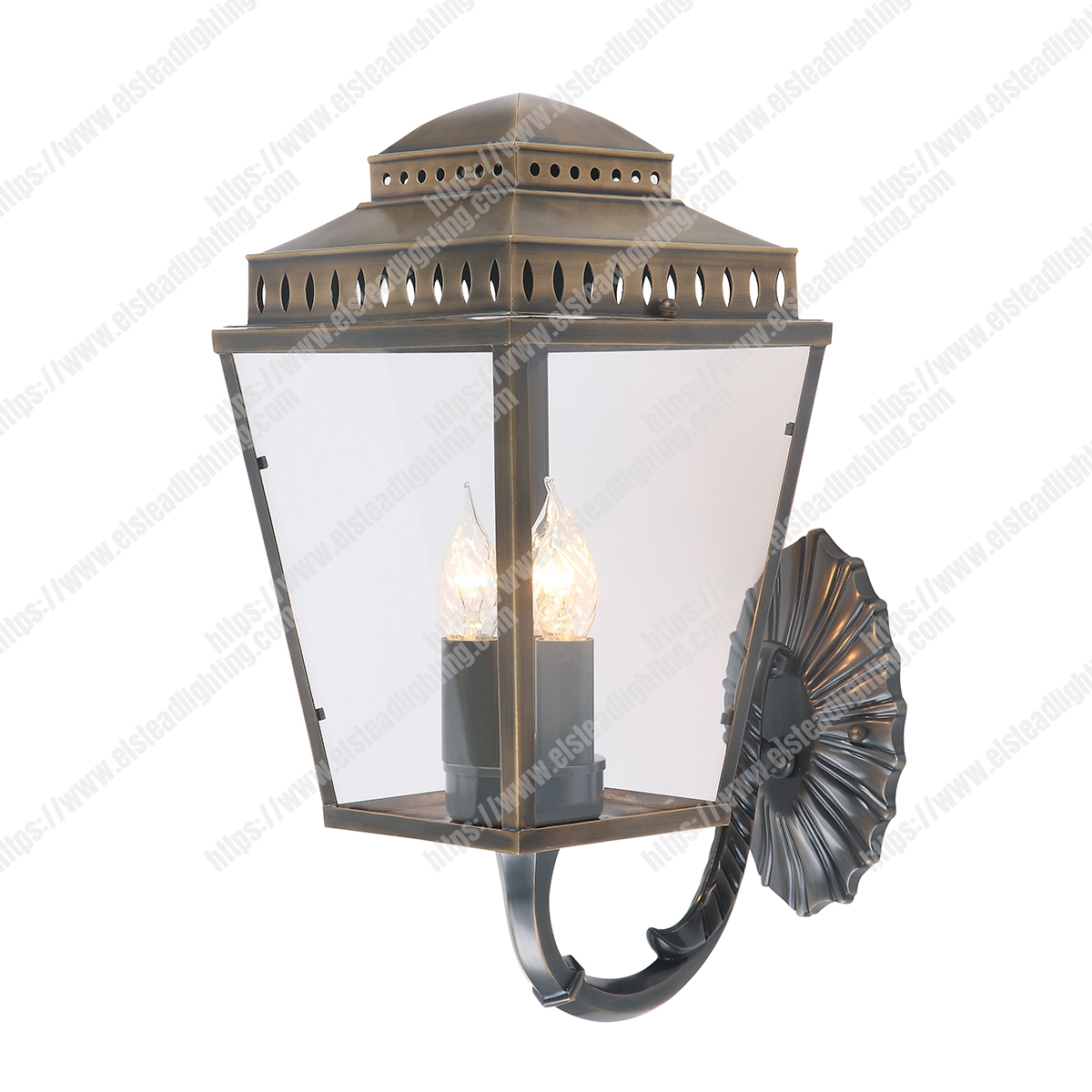 Mansion House 3 Light Wall Lantern – Brass