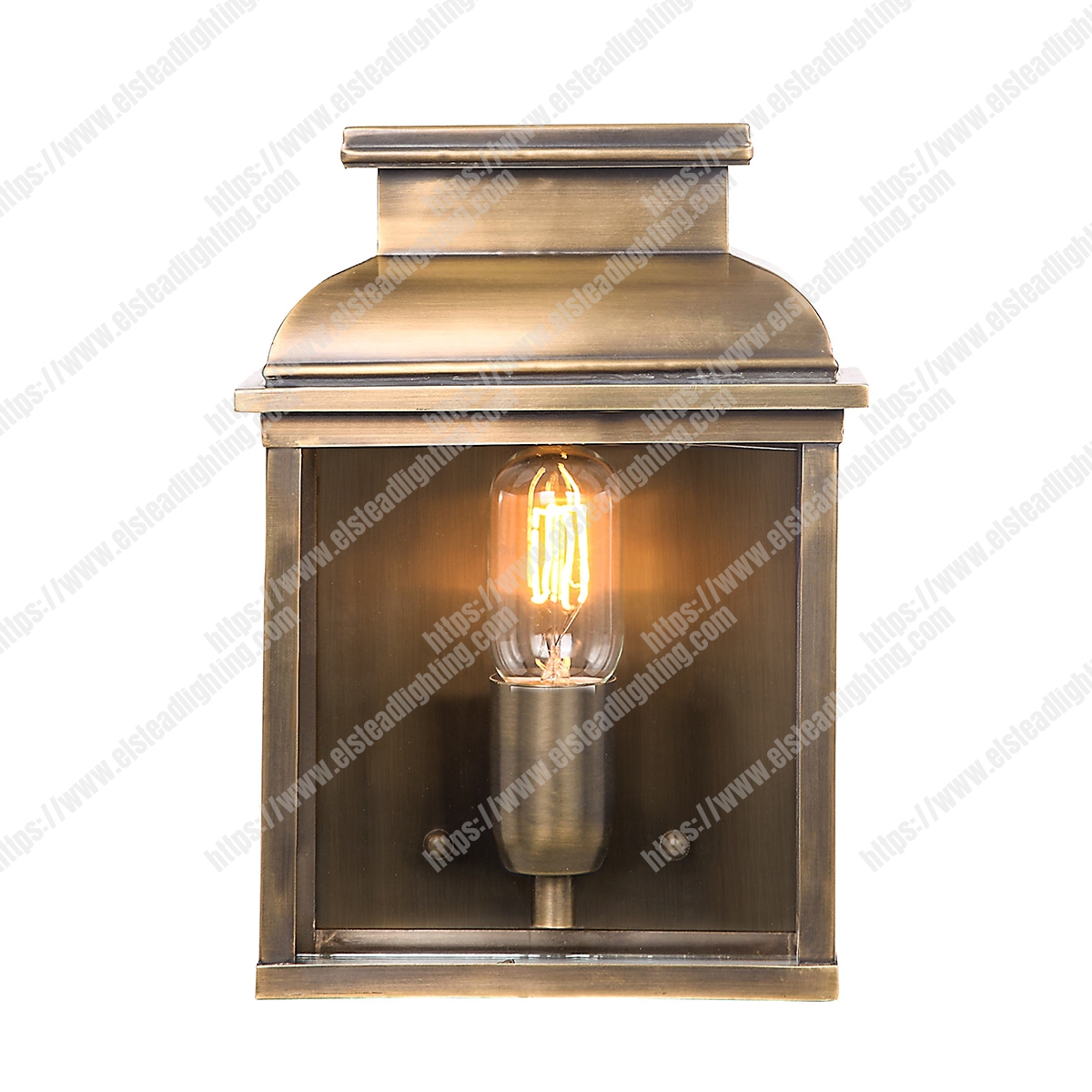Old Bailey 1 Light Wall Lantern – Brass