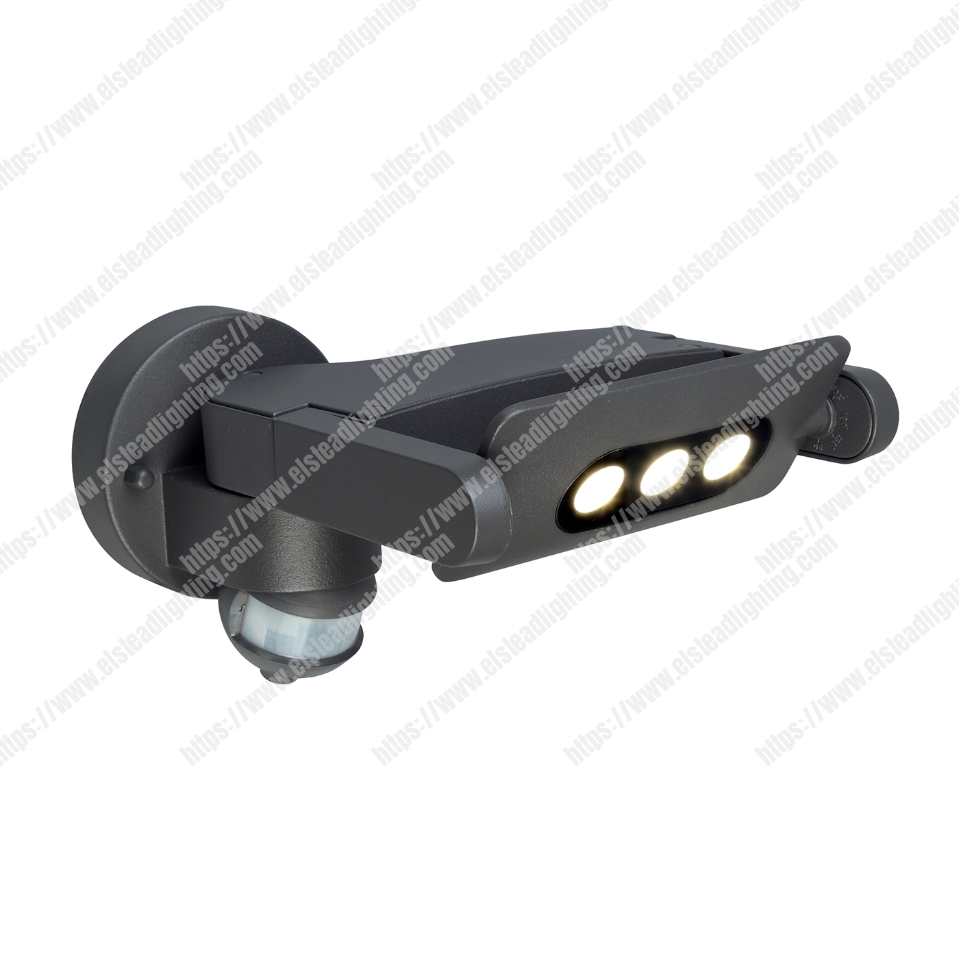 Sigmund 3 Light Wall PIR Spotlight