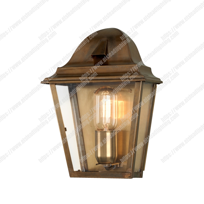 St James 1 Light Wall Lantern – Brass