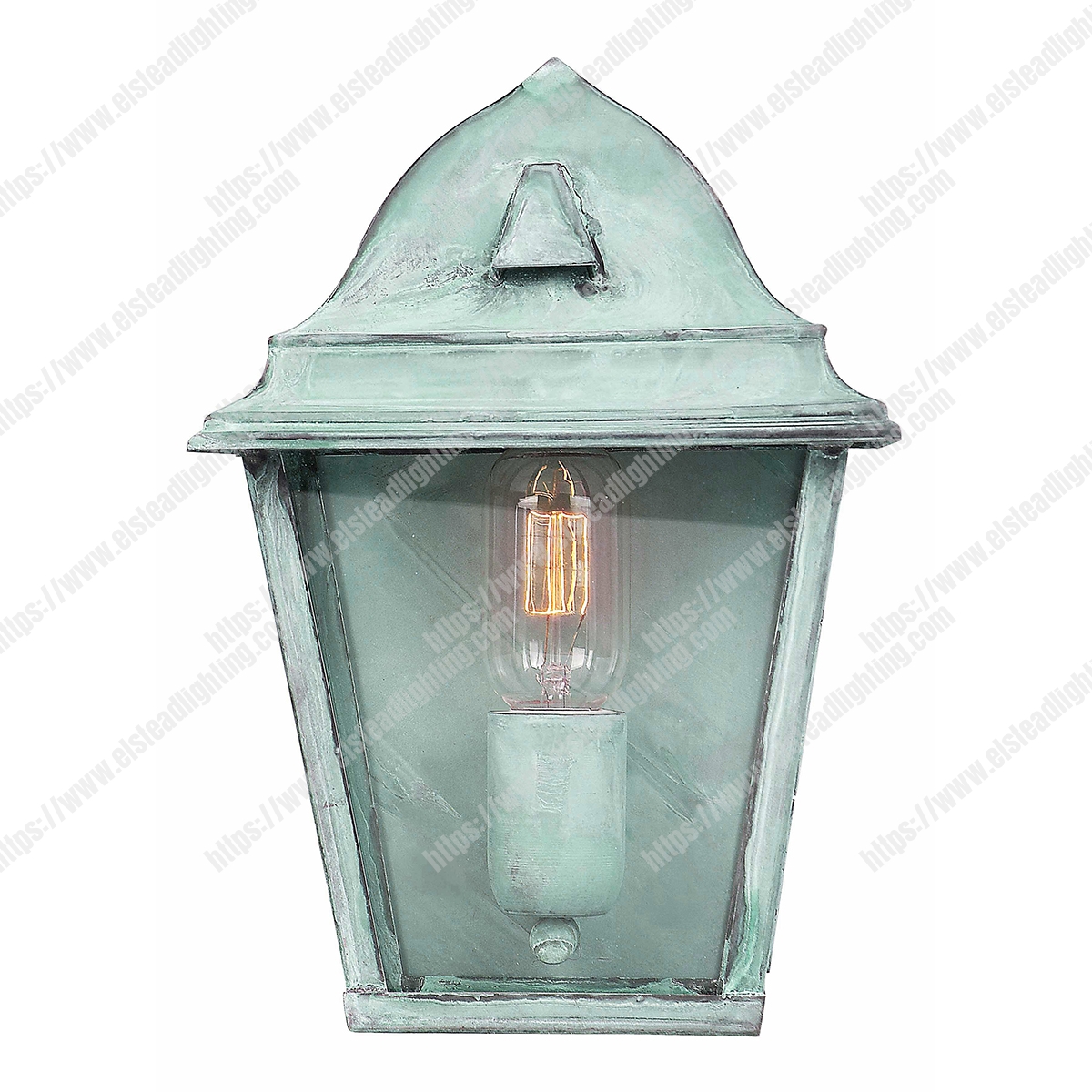 St James 1 Light Wall Lantern - Verdigris