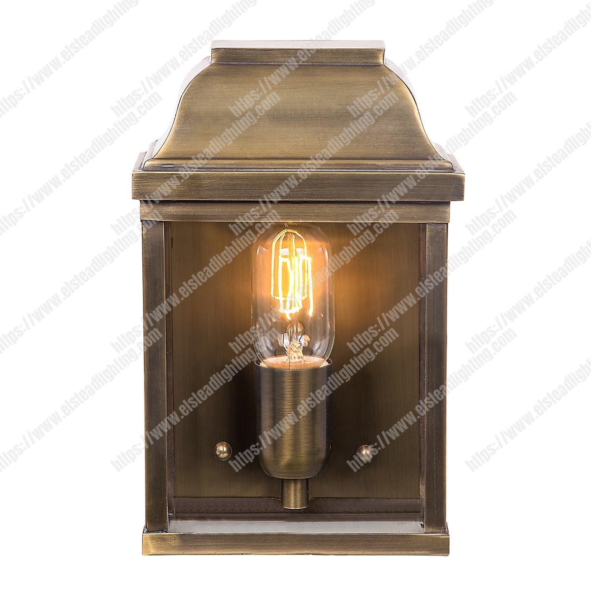 Victoria 1 Light Wall Lantern – Brass