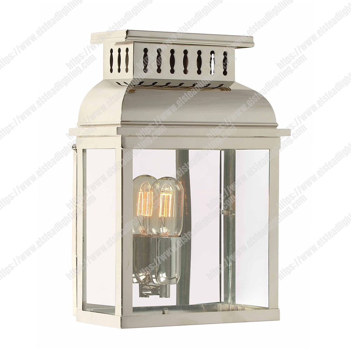 Westminster 1 Light Wall Lantern – Polished Nickel