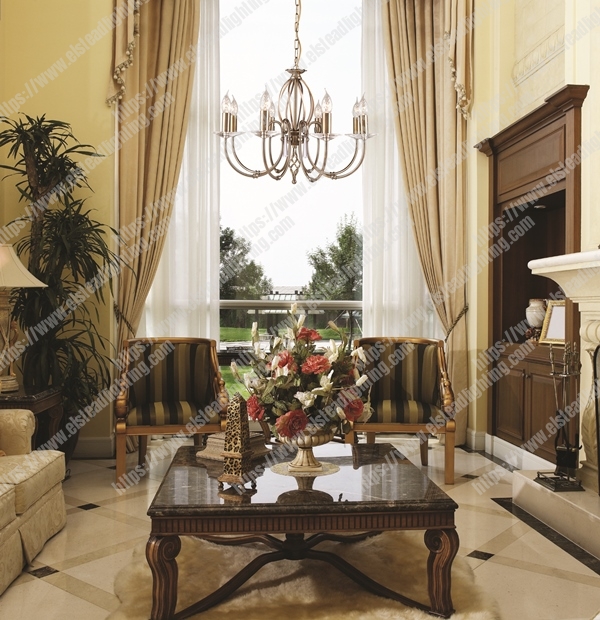 Aegean 8 Light Chandelier - Aged Brass