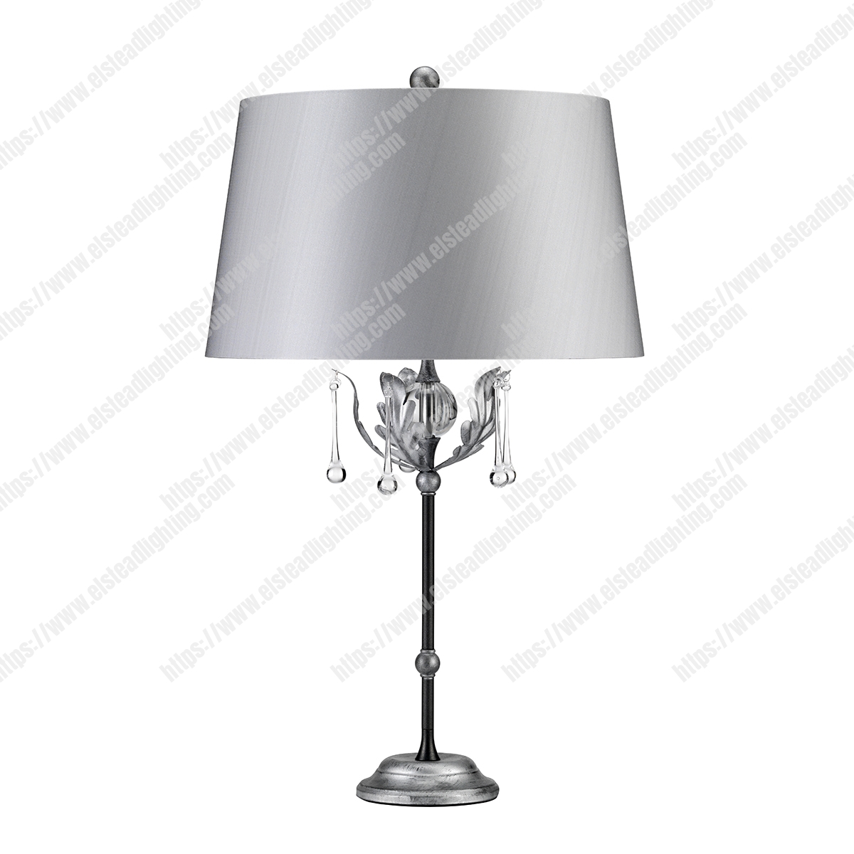 Amarilli 1 Light Table Lamp - Black/Silver