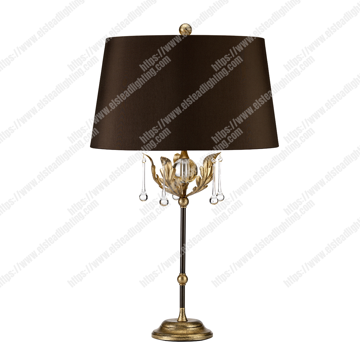 Amarilli 1 Light Table Lamp – Bronze/Gold