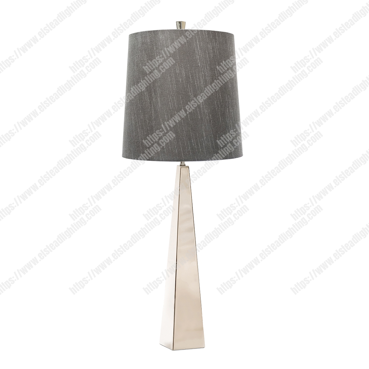 Ascent 1 Light Table Lamp – Polished Nickle
