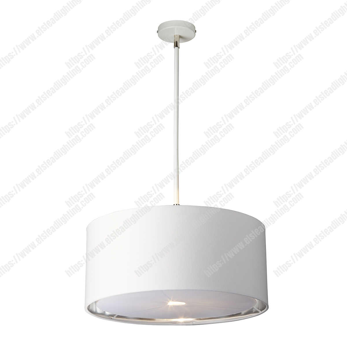 Balance 1 Light Pendant – White and Polished Nickel