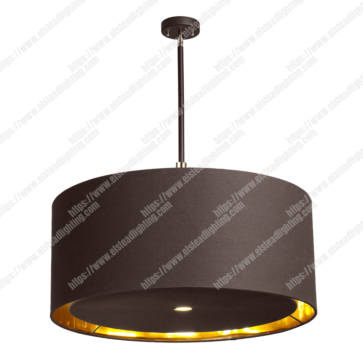 Balance 4 Light Extra Large Pendant – Brown and Polished Brass