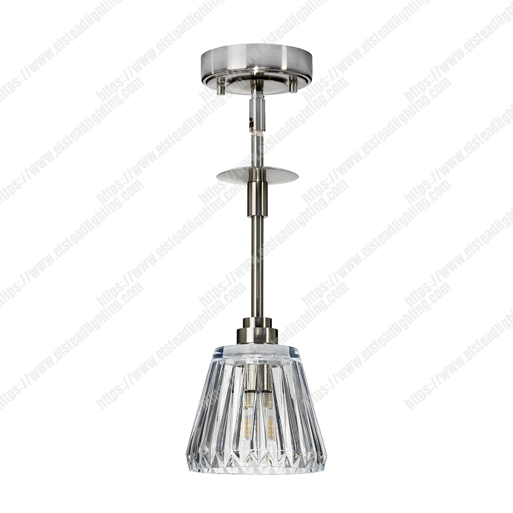 Agatha 1 Light Pendant - Brushed Nickel