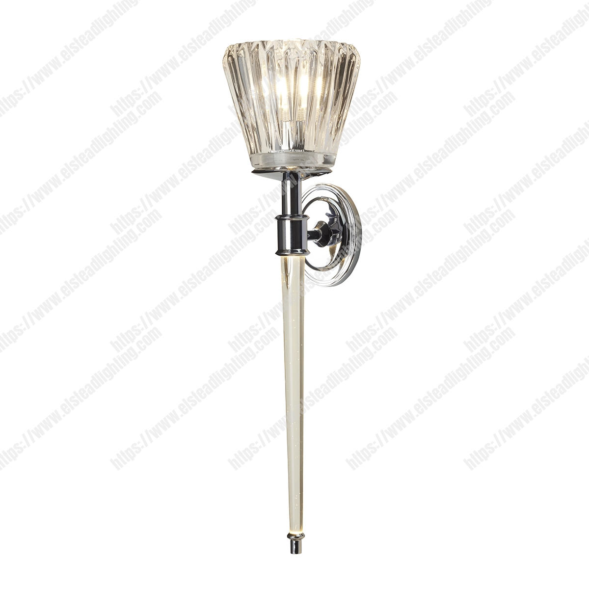 Agatha 2 Light Wall Light – Polished Chrome