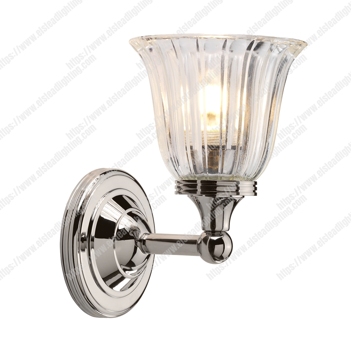 Austen 1 Light Wall Light - Polished Nickel