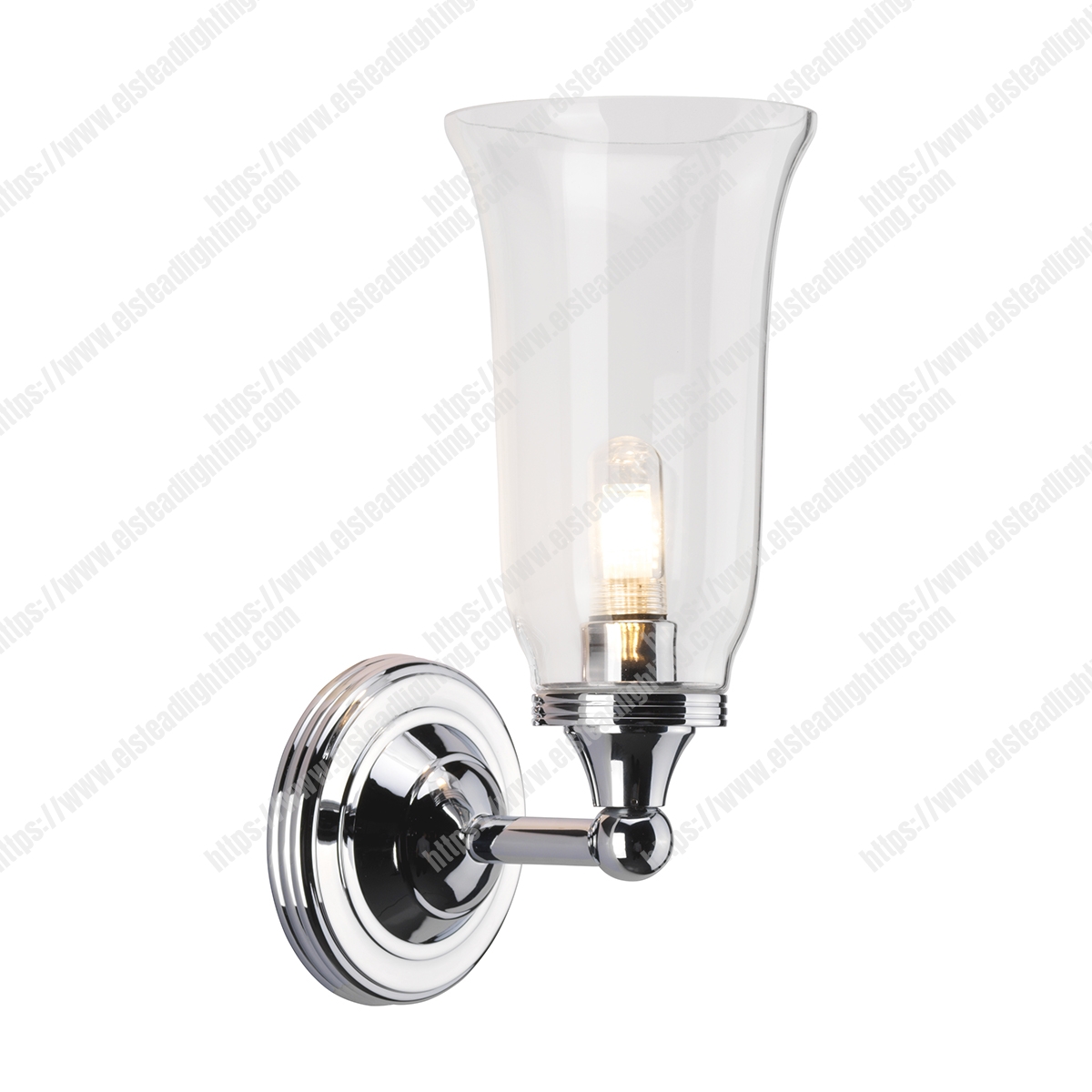 Austen 1 Light Wall Light – Polished Chrome