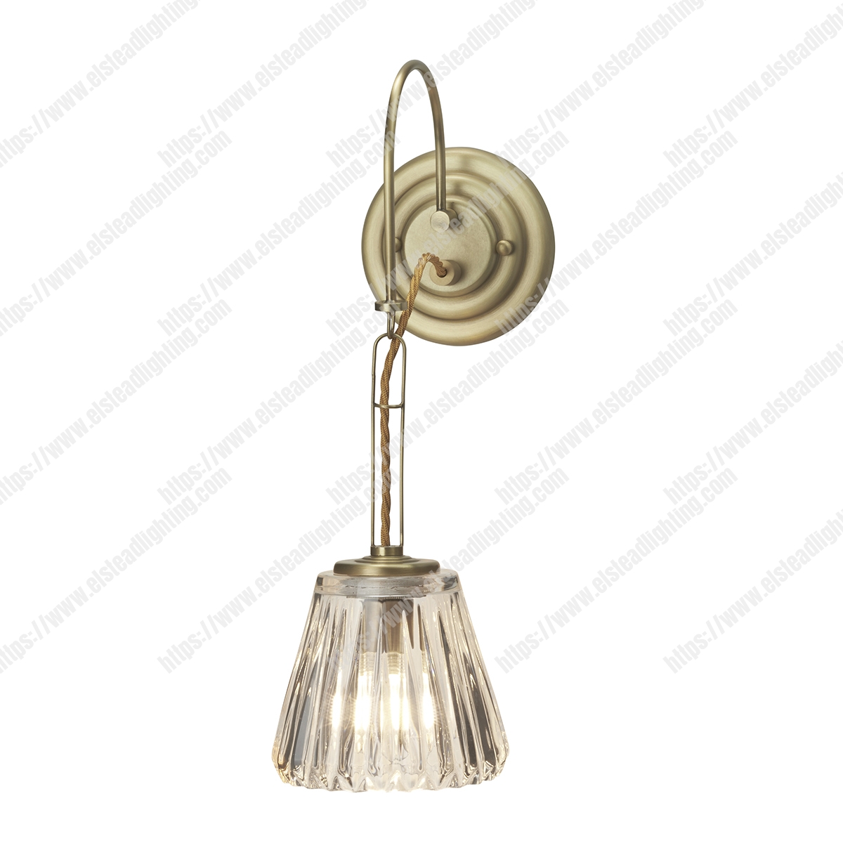 Demelza 1 Light Wall Light – Brushed Brass