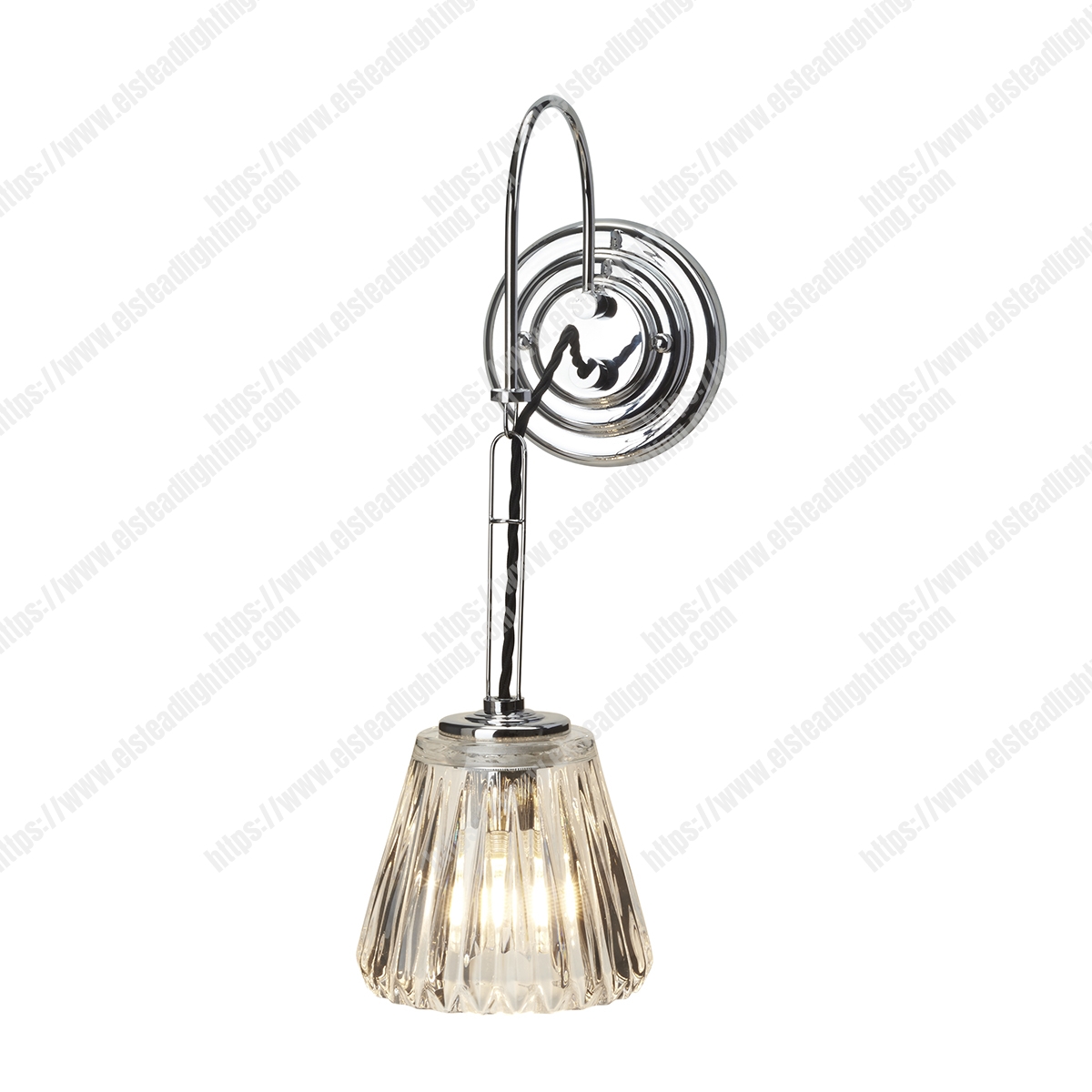 Demelza 1 Light Wall Light – Polished Chrome