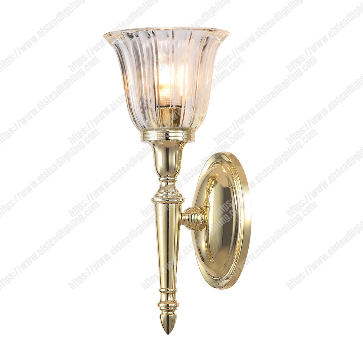 Dryden 1 Light Wall Light – Polished Brass