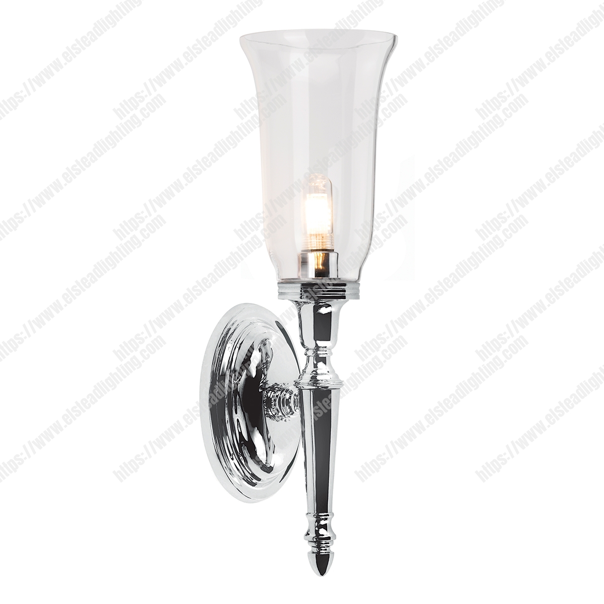 Dryden 1 Light Wall Light – Polished Chrome