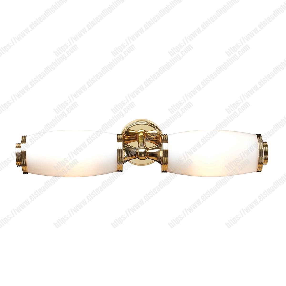 Eliot 2 Light Wall Light – Polished Brass
