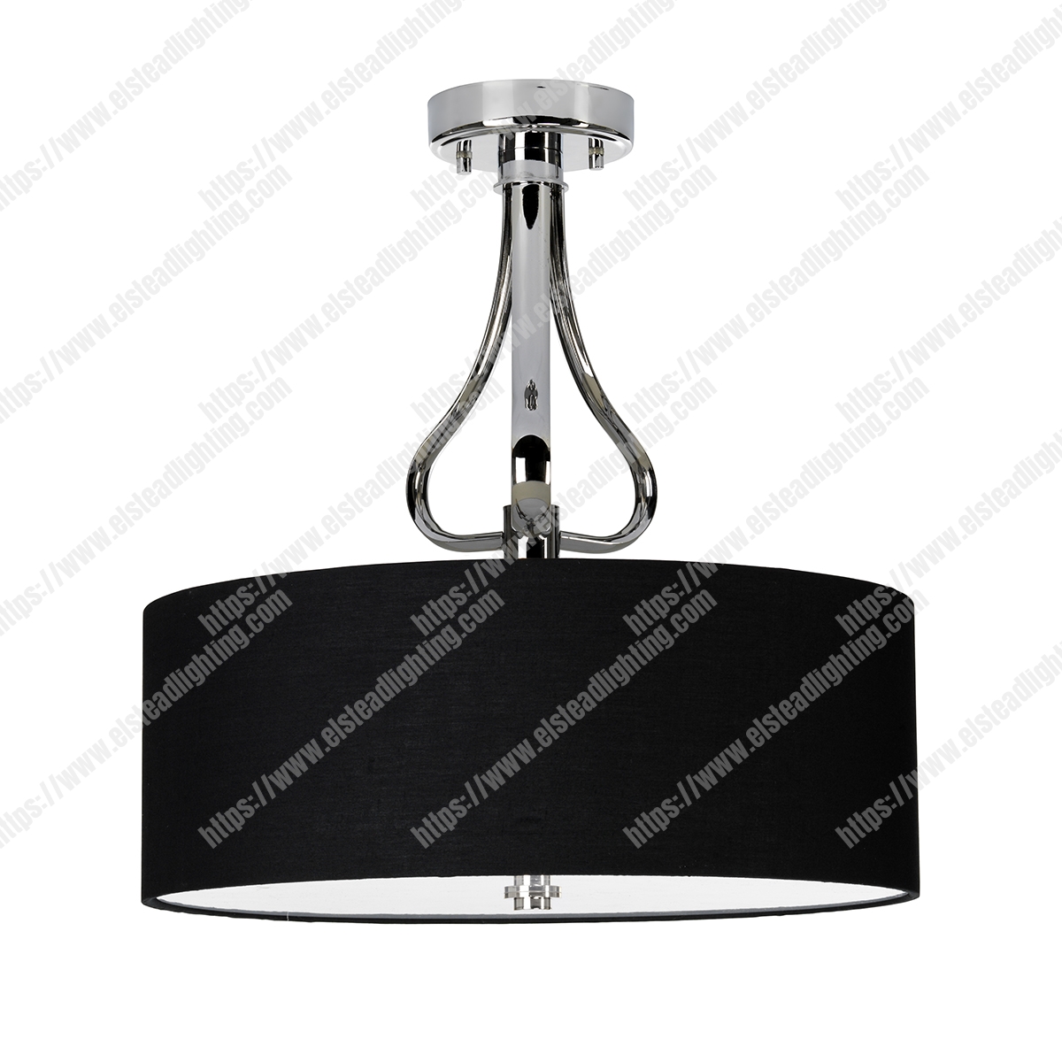 Falmouth 3 Light Semi Flush - Polished Chrome