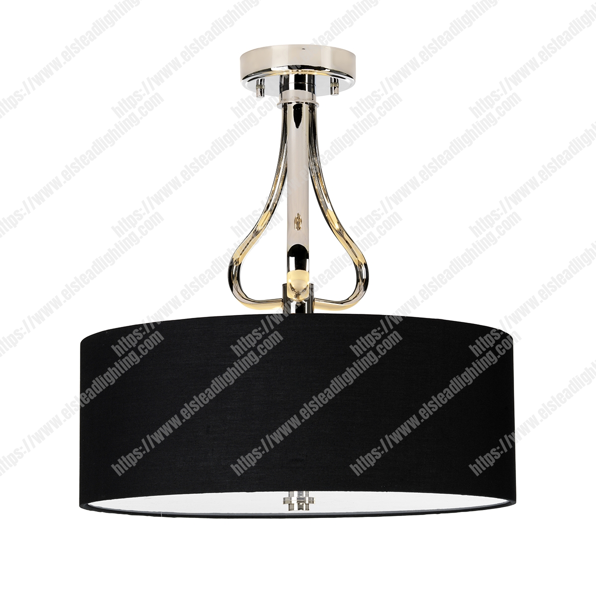 Falmouth 3 Light Semi Flush - Polished Chrome