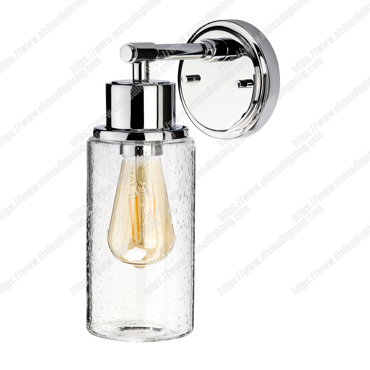 Morvah 1 Light Wall Light - Polished Chrome