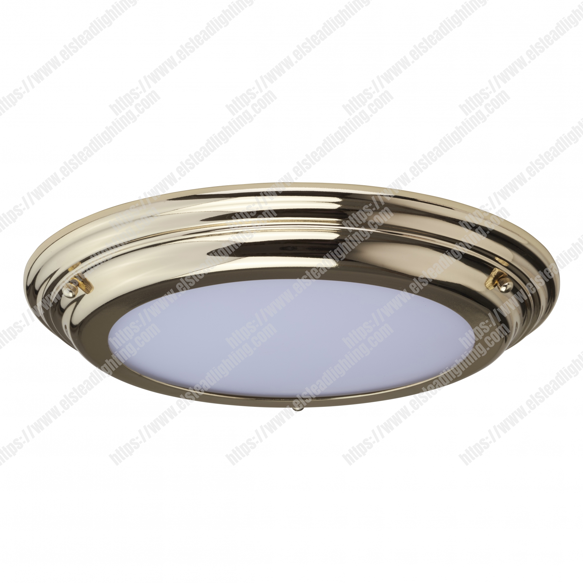 Welland 1 Light Flush Light - Polished Brass