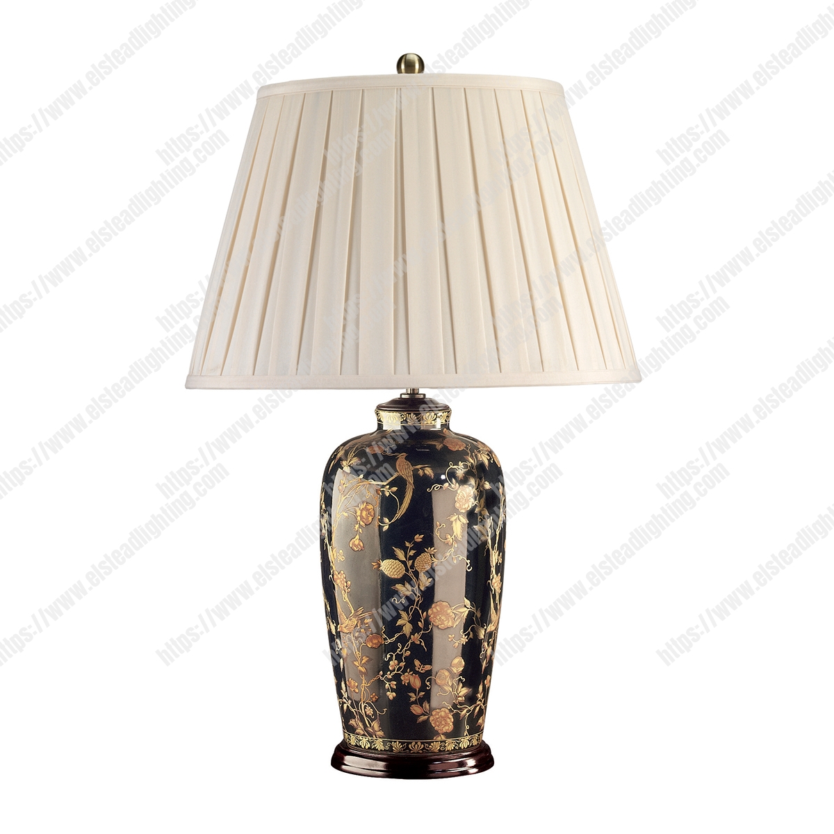 Black Birds 1 Light Table Lamp