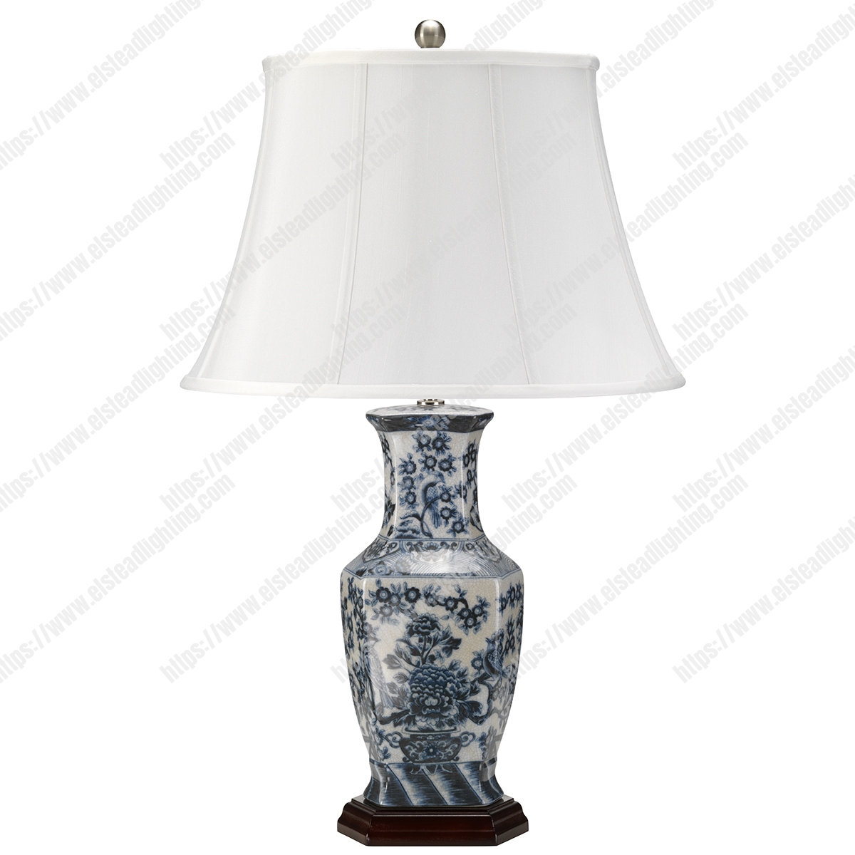 Blue Hex 1 Light Table Lamp