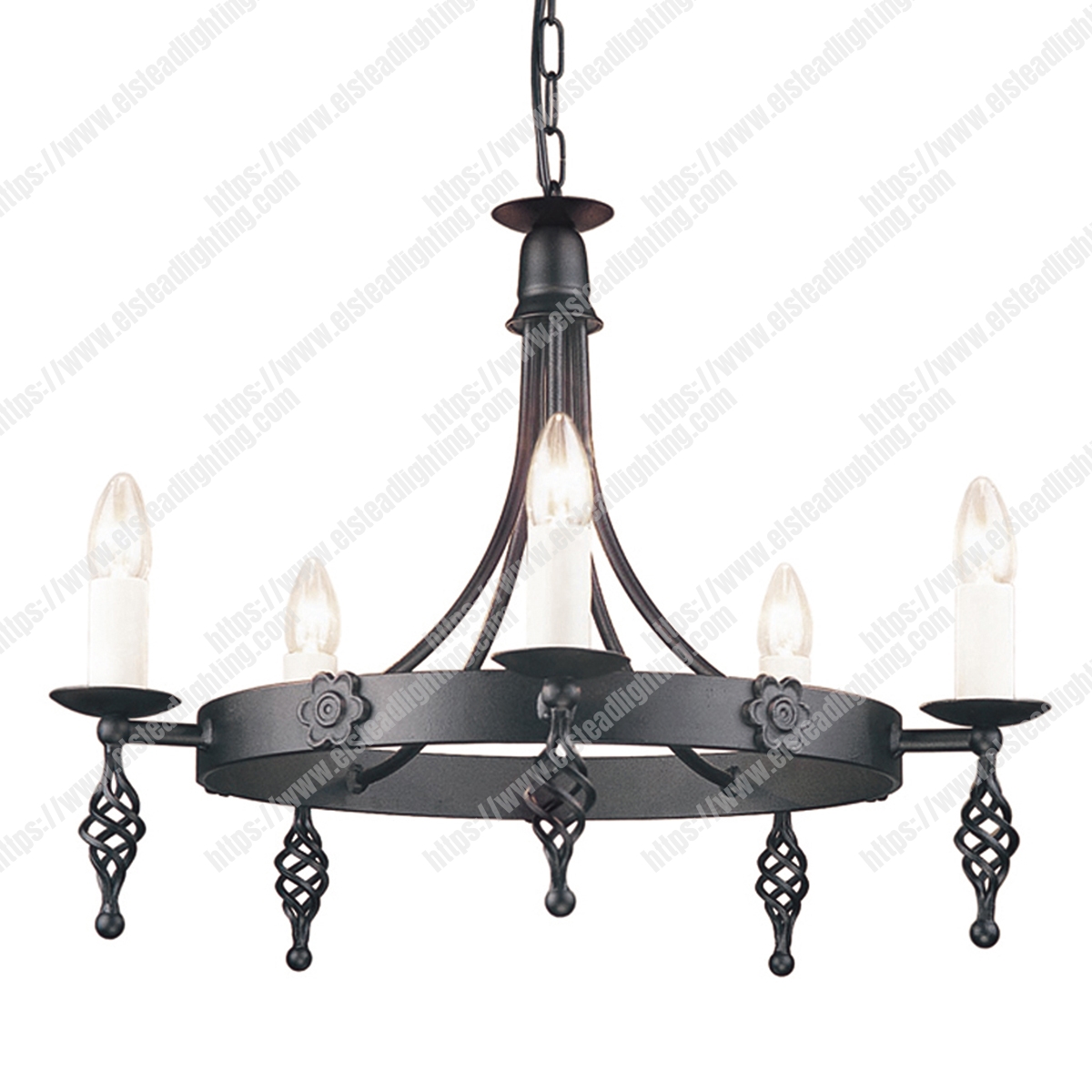 Belfry 5 Light Chandelier Black