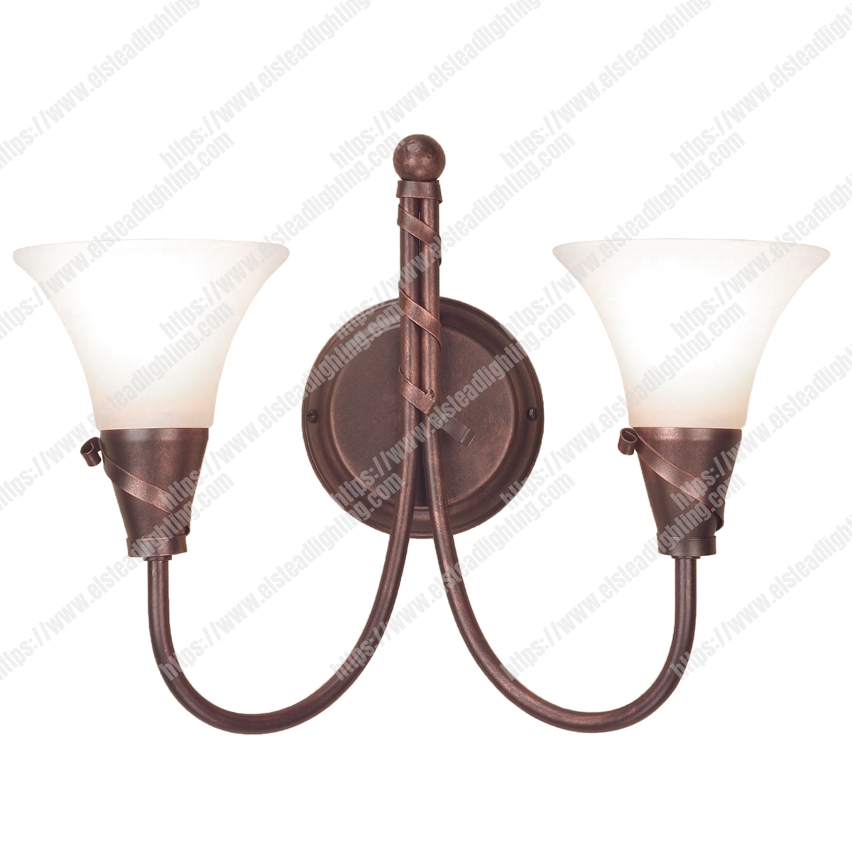 Emily 2 Light Wall Light – Copper