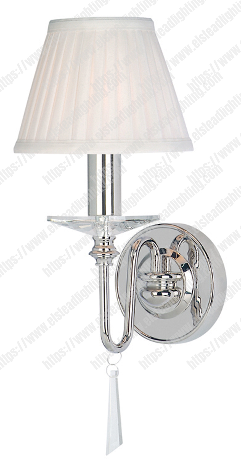 Finsbury Park 1 Light Wall Light – Polished Nickel