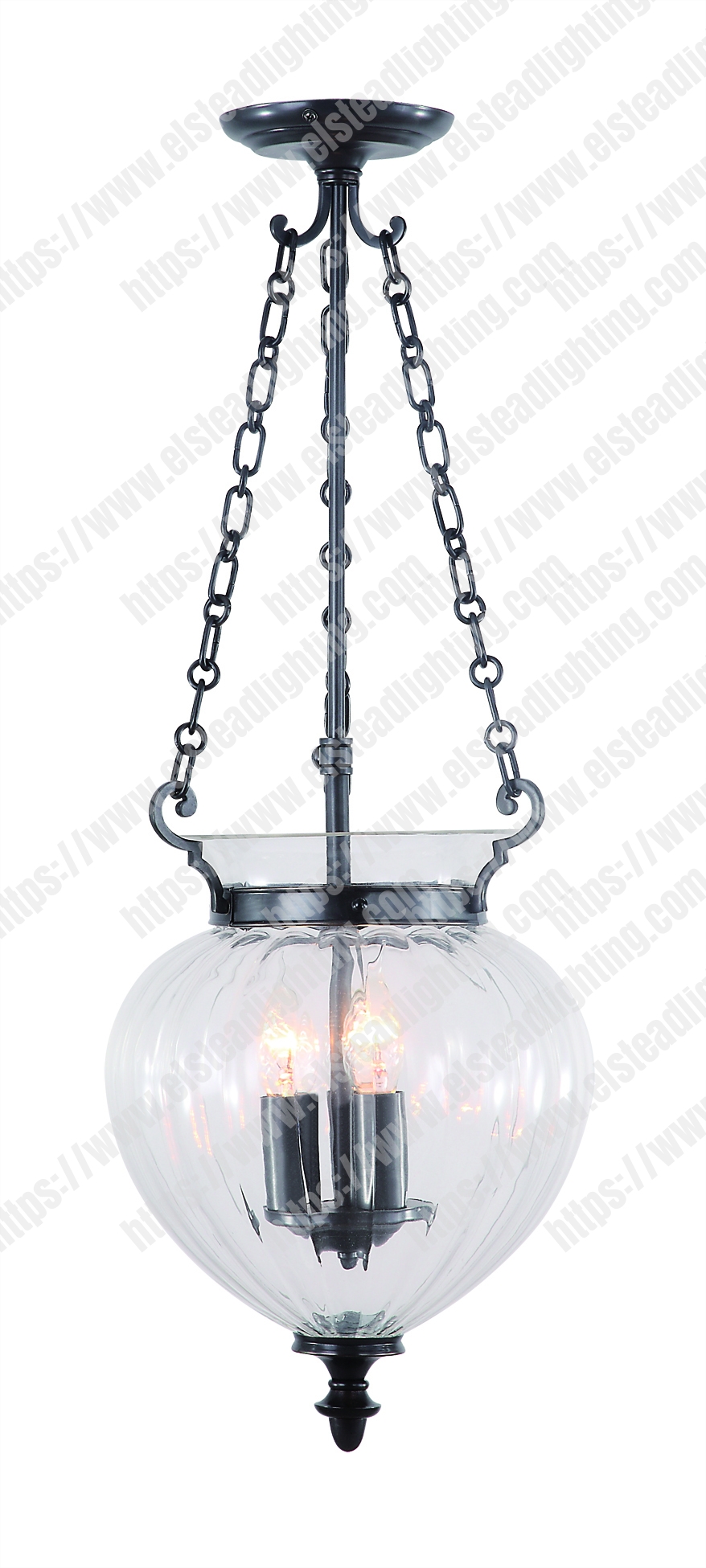 Finsbury Park 3 Light Medium Pendant – Old Bronze