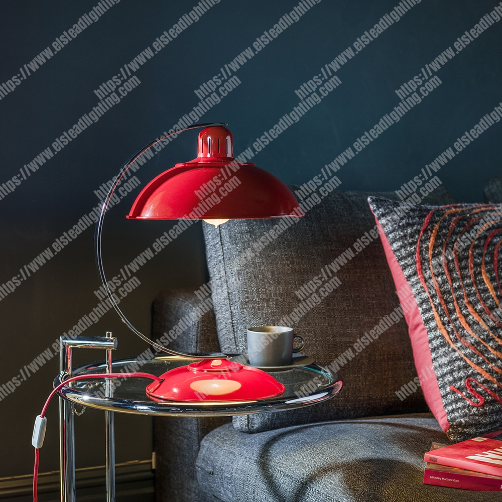 Franklin 1 Light Desk Lamp - Red