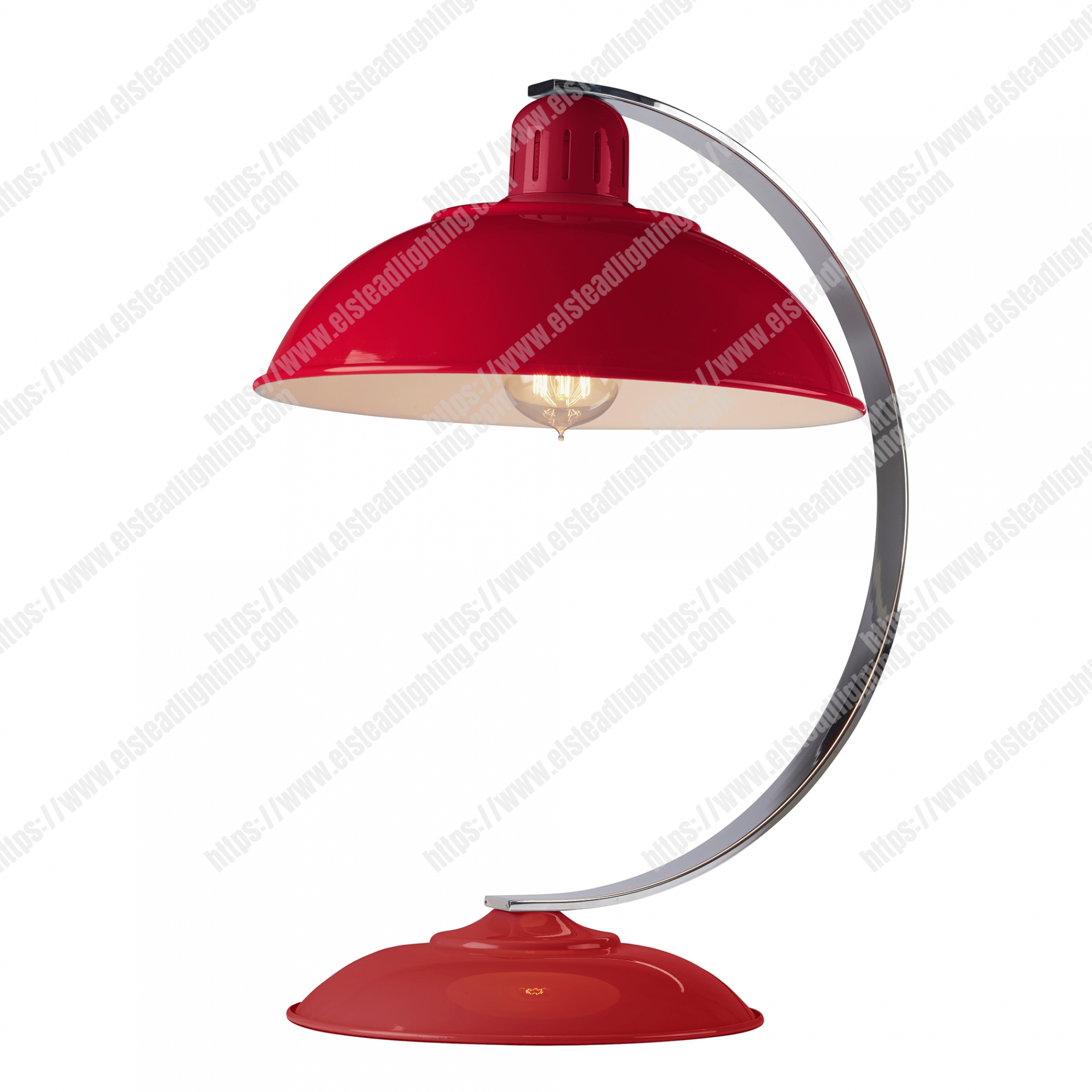 Franklin 1 Light Desk Lamp – Red