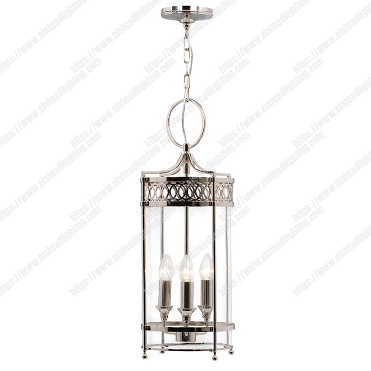 Guildhall Pendant – Polished Nickel