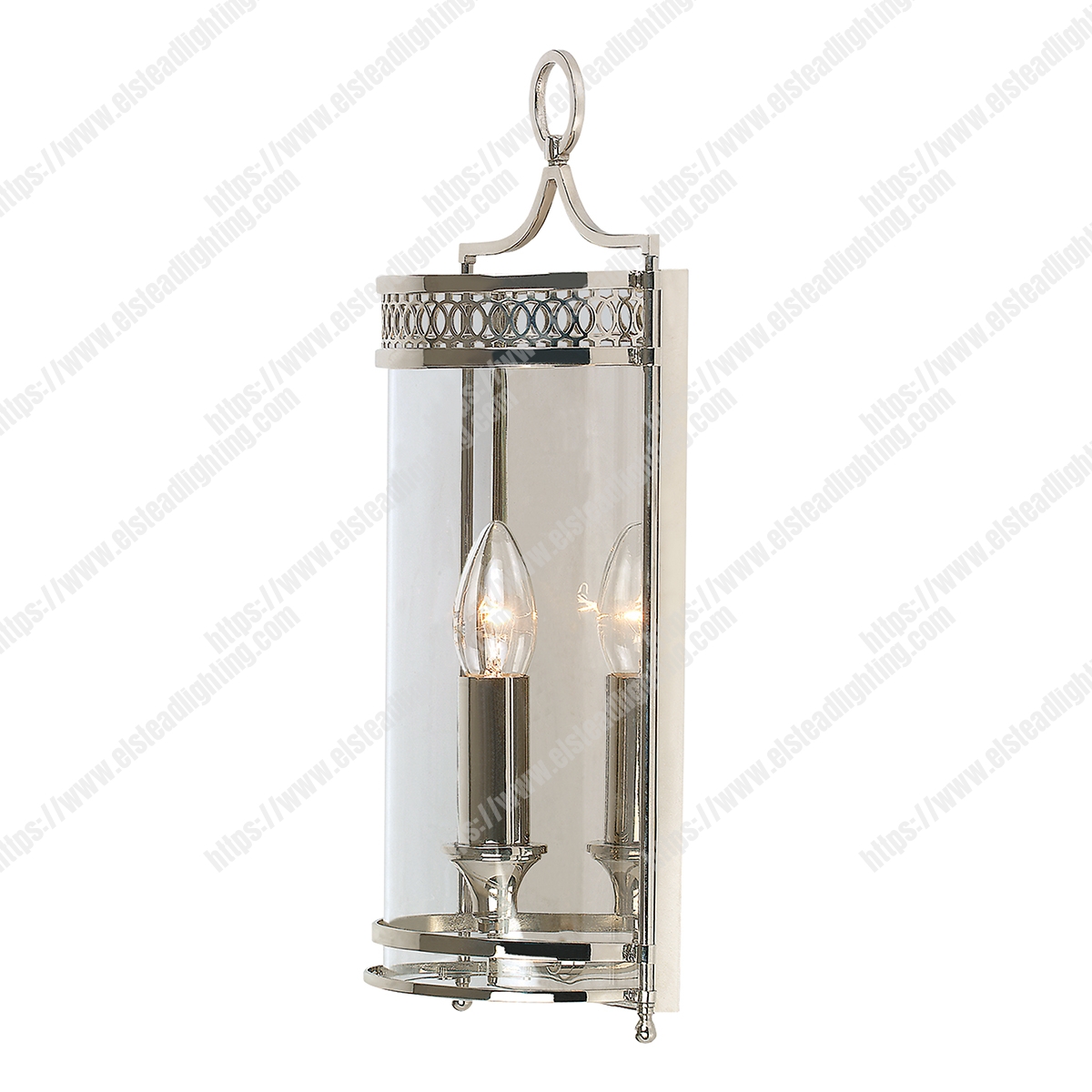 Guildhall Wall Light – Polished Nickel