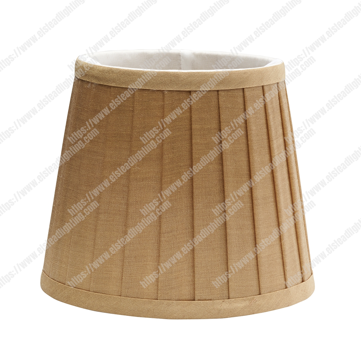 Clip Shade Pleated Coffee Candle Shade