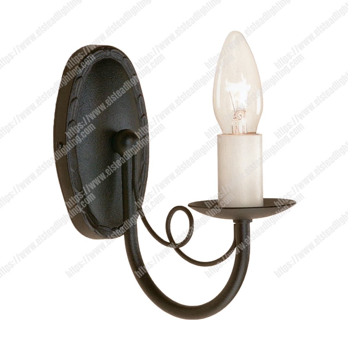 Minster 1 Light Wall Light – Black
