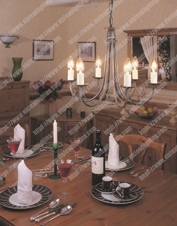 Minster 6 Light Chandelier - Black