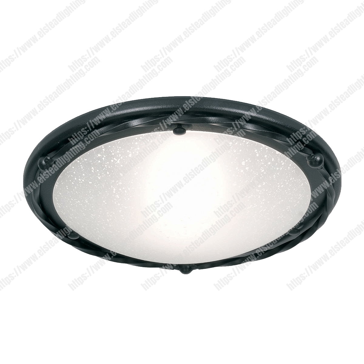 Pembroke 1 Light Flush Light Style B – Black