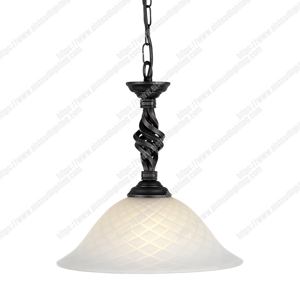 Pembroke 1 Light Pendant - Black