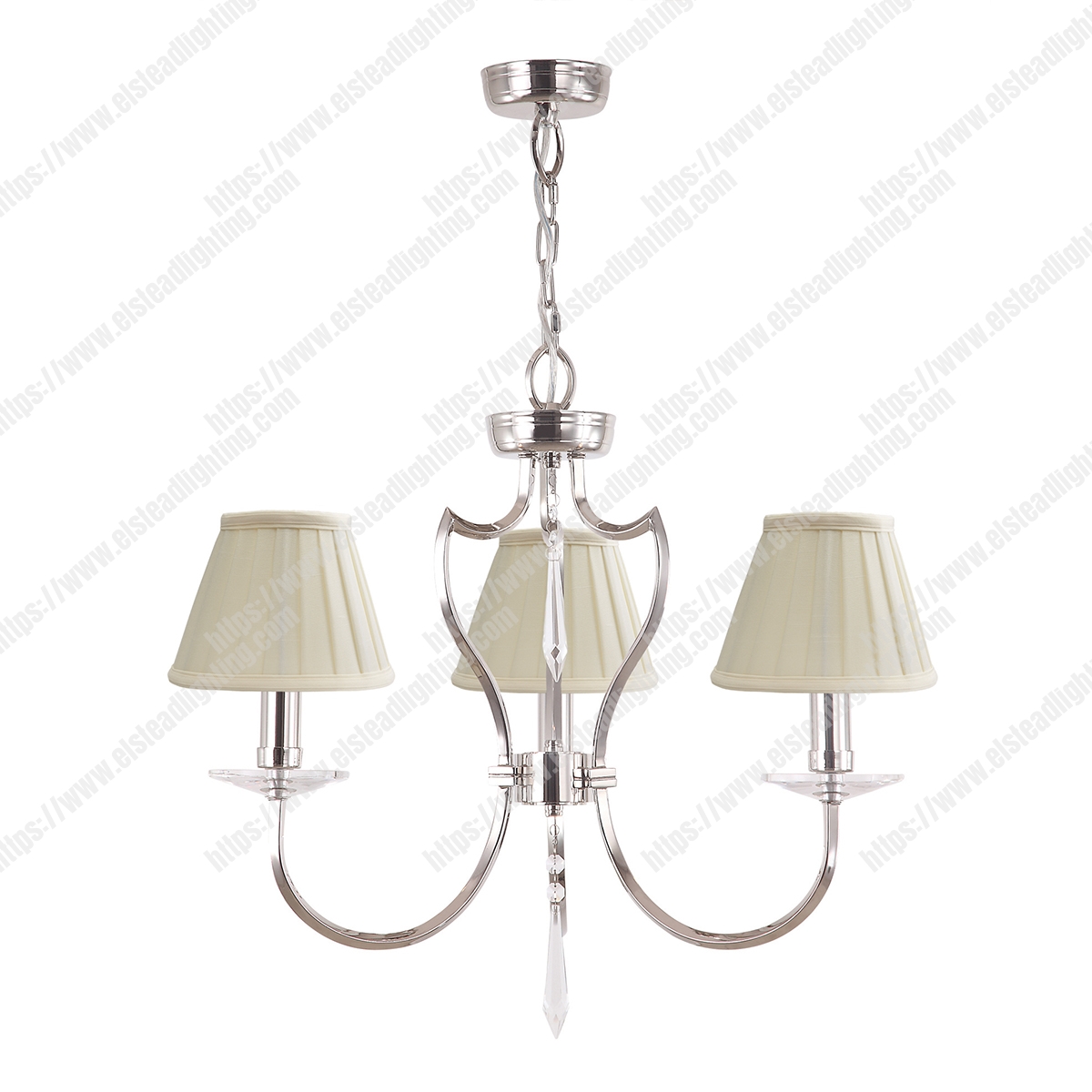 Pimlico 3 Light Chandelier - Dark Bronze