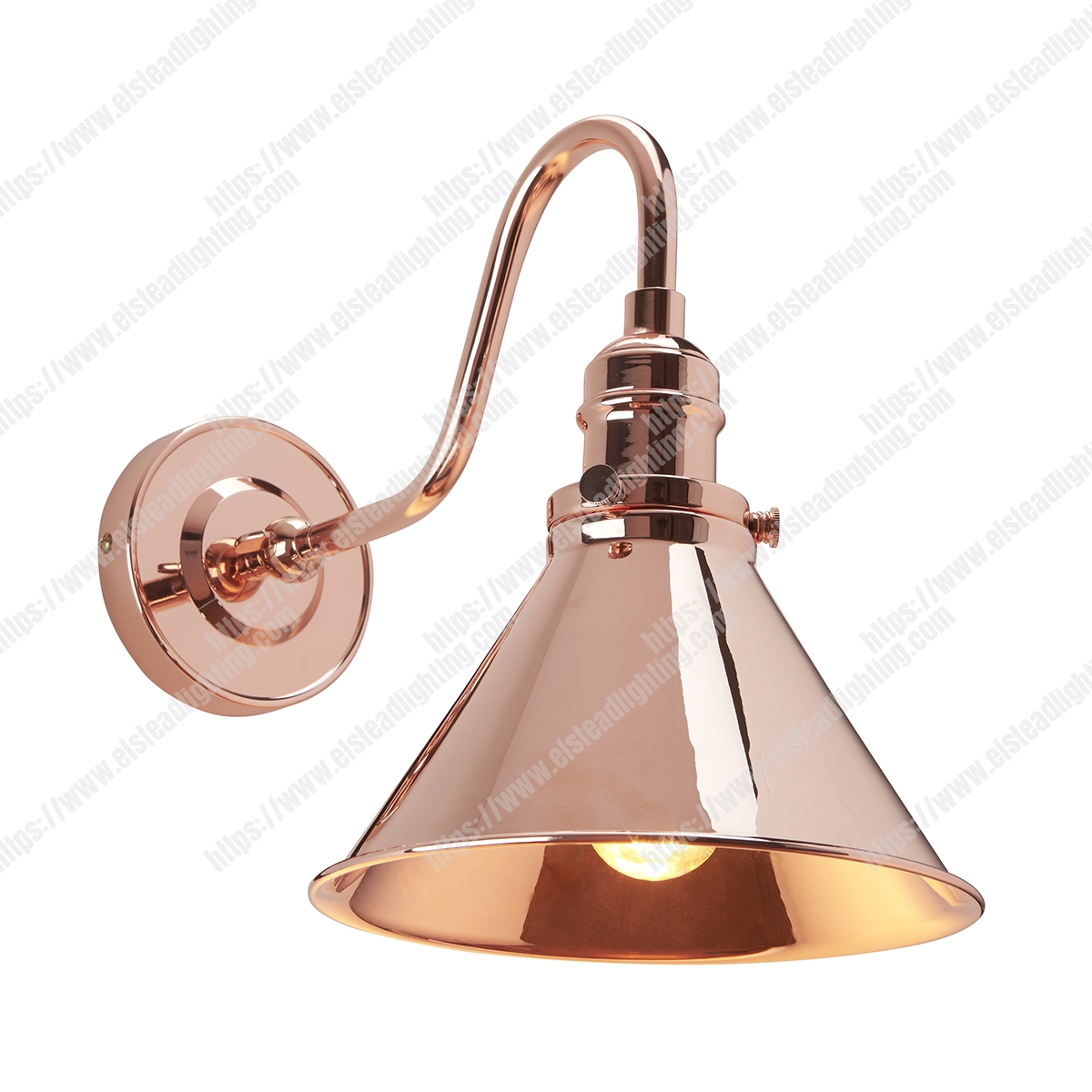Provence 1 Light Wall Light – Polished Copper