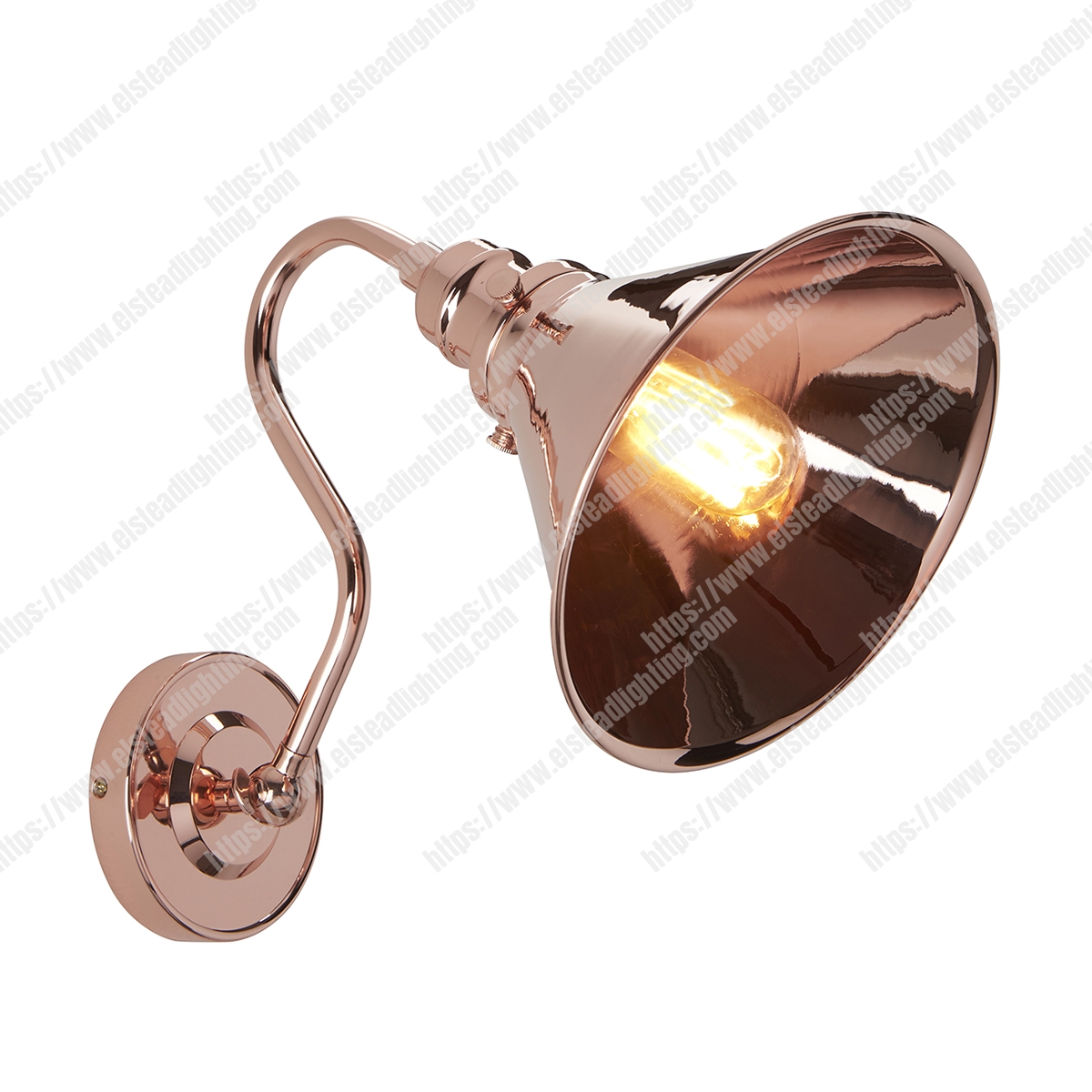 Provence 1 Light Wall Light - Polished Copper
